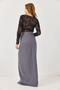 Women's Slit Long Stylish Fabric Skirt Smoked - 5