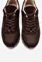 Sahra Brown Suede Genuine Leather Women Sneakers - 2