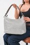 Women's Gold Pearl Detailed Straw Weave O Shoulder Bag - Stylish Daily Bag Bag Pires Platinum - 3