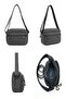 Elit Snmsi-6024T Women Water-Resistant Shoulder Bag Gray - 6
