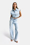 Women’s Ice T-4s6-3 Straight Fit Special Design Denim Jeans with Stone and Lace Details - 5