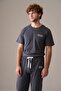 Men's Short Sleeve 100% Cotton Pajama Set Anthracite - 3
