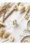 Natural Stone Lemon Quartz Stone Antique Gold Color Detailed Adjustable Bohemian Women's Ring - 5