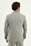 Striped Slim Fit Wide Collar Double-Breasted Men's Jacket Khaki - 41490.26Y - 6