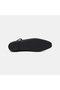 Women's Black Adjustable Metal Buckle Piece Set Mary Janes Leather Ballet Flats - 4