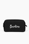 Licensed Dual Compartment Pen Holder - Black Pen Case with Rubber Lettering Logo and Water Repellent Feature