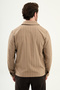 Striped Slim Fit Shirt Collar Spring Men's Coat Beige - 39660.26Y - 6