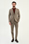 Straight Slim Fit Mono Collar Trousers Belt Buckled Men's Suit Mink - 45435.26Y - 3