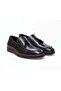 Black Color Lace-Up Genuine Leather Leather Kek Shoes