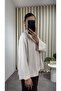 Mock Neck Oversized Drapey Blouse - 5