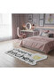 Non-Slip Sole Asymmetrical Pattern Machine Made Washable Young Girl's Room Rug 140X200