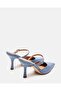 Brecki Solid Mid Heel Sandals - 4