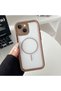 iPhone 15 Compatible Transparent Magsafe Wireless Corner Silicone Phone Case