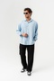 Corelino Basic Long Sleeve Linen Fabric Oversized Shirt