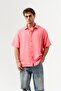 Mach Basic Muslin Linen Fabric Short Sleeve Oversized Shirt - 4