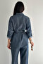 Women's Shirt and Pants Set – Tie-Detail Long Sleeve Stylish Two-Piece Set - 8