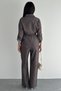 Women's Shirt and Pants Set – Tie-Detail Long Sleeve Stylish Two-Piece Set - 6