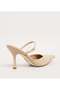 Brecki Solid Mid Heel Sandals - 6