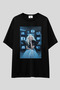 Lady Gaga Collection Oversized T-Shirt |   Unisex 100% Cotton Black & White Printed Custom Design Tee