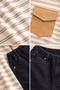 Eid Boys' Stylish Set with Striped Pocketed Sweatshirt and Black Jeans Trousers - 5