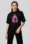 Lady Gaga Collection Oversized T-Shirt |   Unisex 100% Cotton Black & White Printed Custom Design Tee - 3