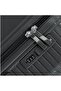 3-Piece Unbreakable Polypropylene Luggage Set - 360° Double Spinner Wheels & Secure Lock (Black) - 3