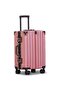 20-Inch Luxury Cabin Luggage - Aluminum Frame Zipper-less Carry-On Suitcase (Rose Gold)