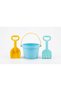 3PCS-Kids Beach Bucket Sand Toy Set with Shovel and Rake – Sand Play Set for Beach
