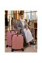 20-Inch Luxury Cabin Luggage - Aluminum Frame Zipper-less Carry-On Suitcase (Rose Gold) - 3