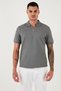 Cotton Regular Fit Zippered Polo Collar t Shirt Men's Polo Collar t Shirt 5902915 - 4