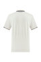 Men's White Embroidered Polo Collar T-Shirt - 4