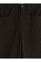 Lcw Jeans Brown High Waist Wideleg Stoned Women's Jean Trousers from Cc Collection - 3