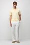 Yellow Comfort Slim Polo Collar Men's Knitwear T-Shirt - 2