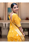 Yellow Silk Saree - MAF3077 | Yellow - 5