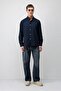 Navy Blue Relax Fit Men's Shirt - 2