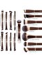 16 Pcs Professional Makeup Brushes, Double Sided Foundation Powder Contour Blush Set Complete - 4