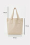 Salviadione Minimalist Canvas Shoulder Bag - 100% Cotton Fabric with Bag Zippers - 3