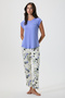 Floral patterned pajama set
