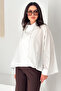 Women's Oversized Shirt – Long Sleeve Relaxed Fit Stylish Shirt - 4