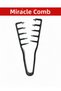 5-Piece Professional Hair Styling Comb Set |   Volumizing Hairdresser Type Hair Comb |   For Straight, Wavy, and Curly Hair - 4