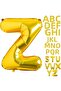 1 Piece 16 Inch 36 cm Z Letter Gold Foil Balloon