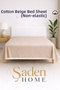 Cotton Double Bedding Sets in Beige Çarş Bed Sheet 0X240 cm