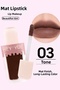 Hey.Yue 03 Smoky Brown Matte Lipstick – Dark Mocha Long-Lasting Liquid Lipstick - 3