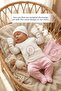 Reversible - Interlock Baby B Blanket I 80X80Cm - Cute Rabbit Letter Series in a Circle - Letter O - 3