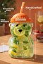 Teddy Bear Barista Star Glass Cold Drink Cup a Teddy Bear Print Cup 580 ml 1 Piece - 6