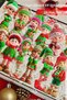 Set of 12 Wooden Elf Christmas Tree Ornaments |   2D Flat Printing Colorful Hanging Decorations / Home & Party Decor - 4