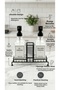 Premium Glass Liquid Soap Dispenser & Detergent Dispenser Set with Stand – Double (with Sponge Holder Compartment) - 3