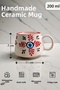 كوب سيراميك مزخرف بتصميم أناتولي مقاس 2 بوصة - كوب هدية مزخرف للقهوة والشاي - 6