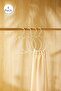 4 Pieces of Ring Ecru Color Fabric Covered Metal Accessory Hanger 24.5X16X0.5