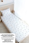 Single Duvet Cover Set (Without Sheets) 160X220 cm - Pureline Series - Blue Daint Bow - 3